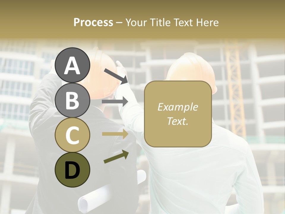 Colleague Businessman Rear PowerPoint Template