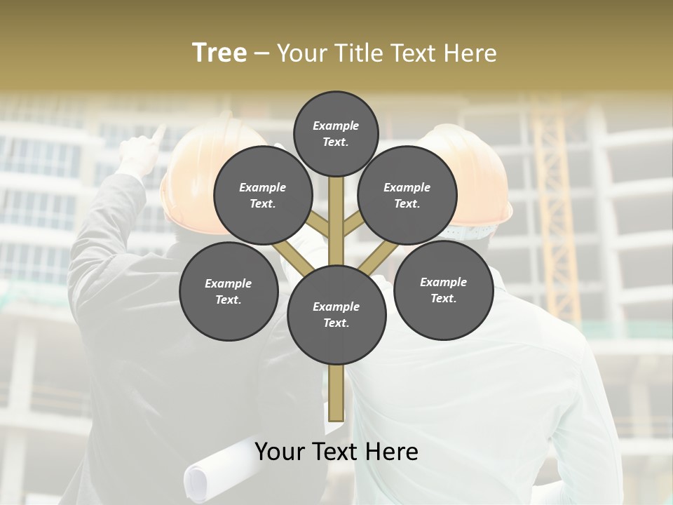 Colleague Businessman Rear PowerPoint Template