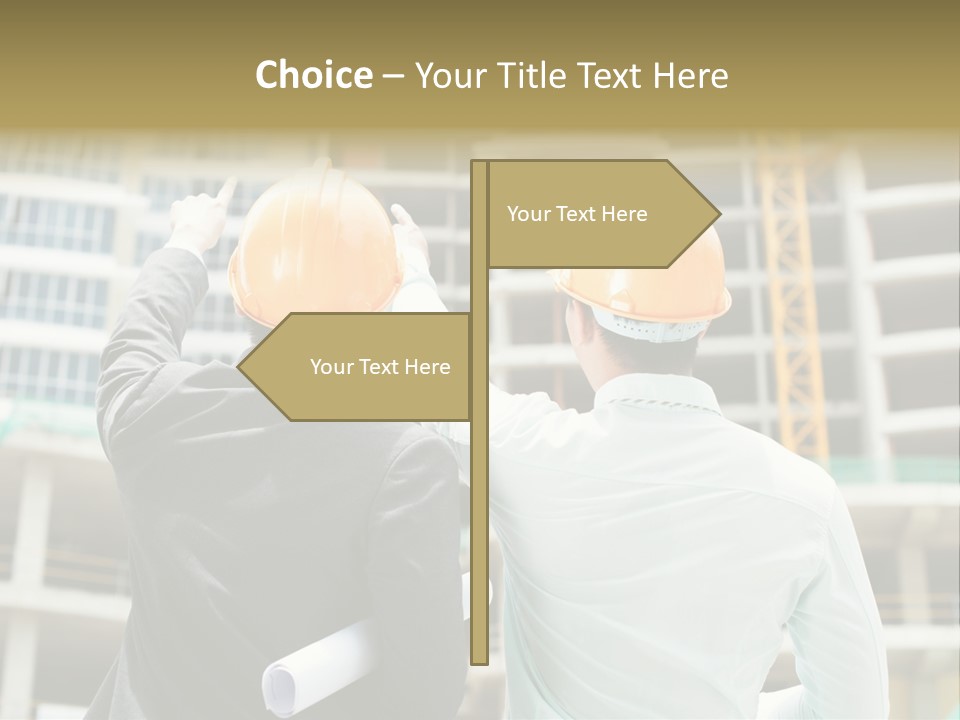 Colleague Businessman Rear PowerPoint Template