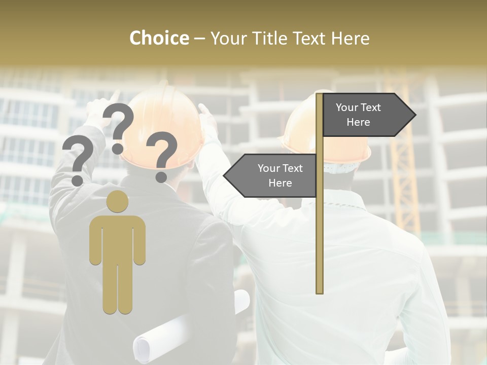 Colleague Businessman Rear PowerPoint Template