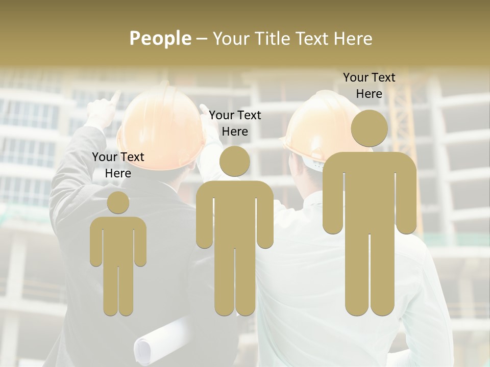 Colleague Businessman Rear PowerPoint Template