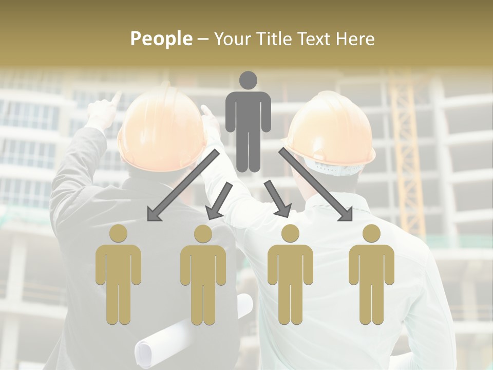 Colleague Businessman Rear PowerPoint Template