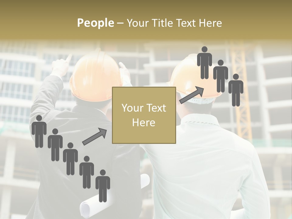 Colleague Businessman Rear PowerPoint Template