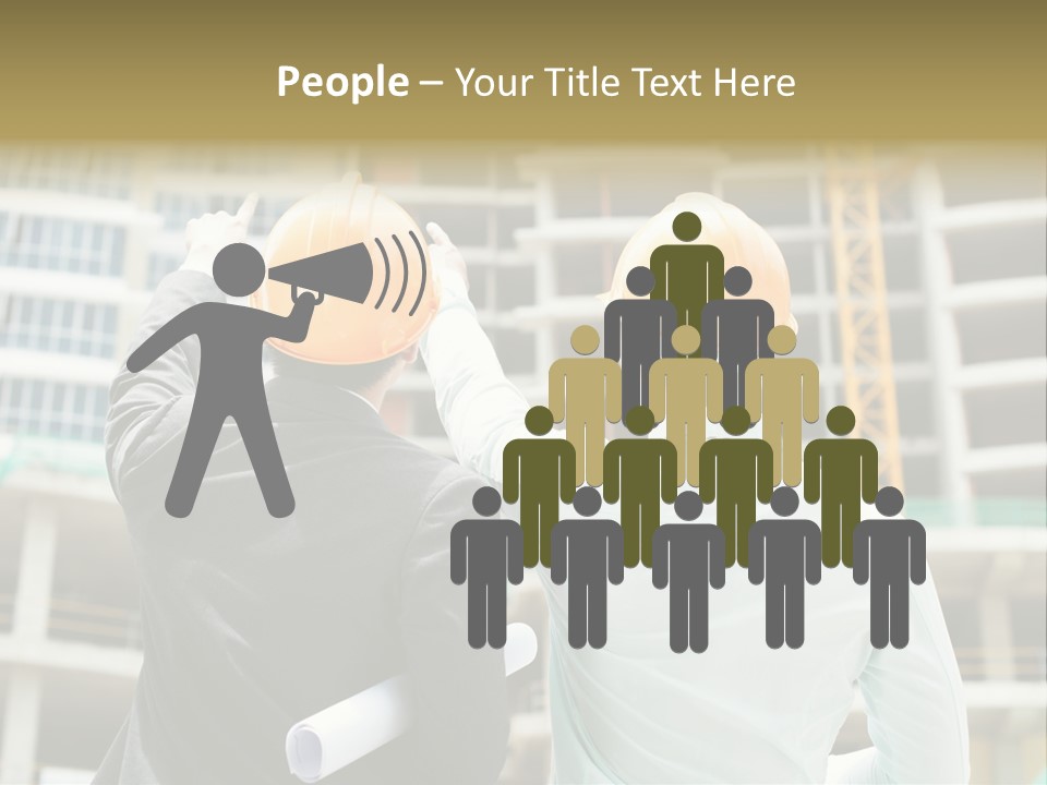 Colleague Businessman Rear PowerPoint Template