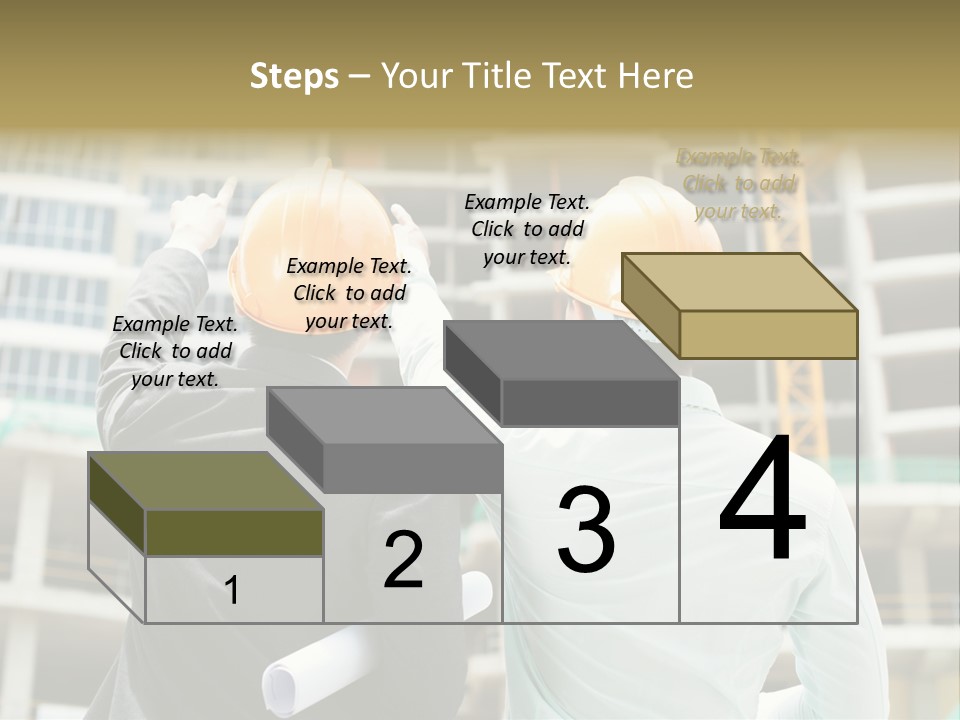 Colleague Businessman Rear PowerPoint Template