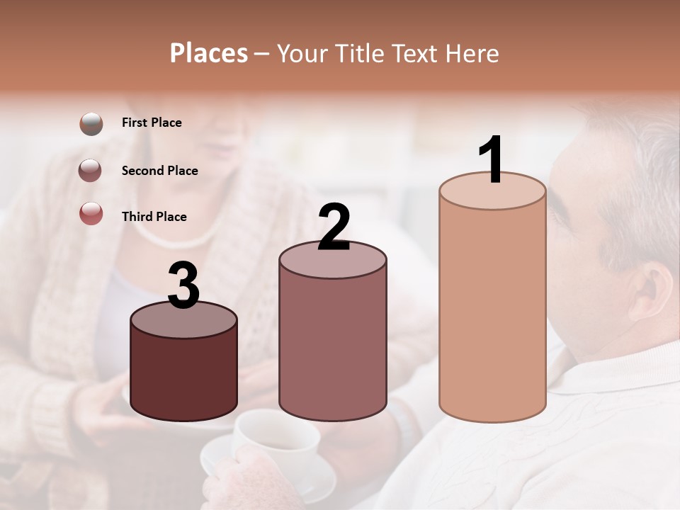 Elderly Talking Family PowerPoint Template