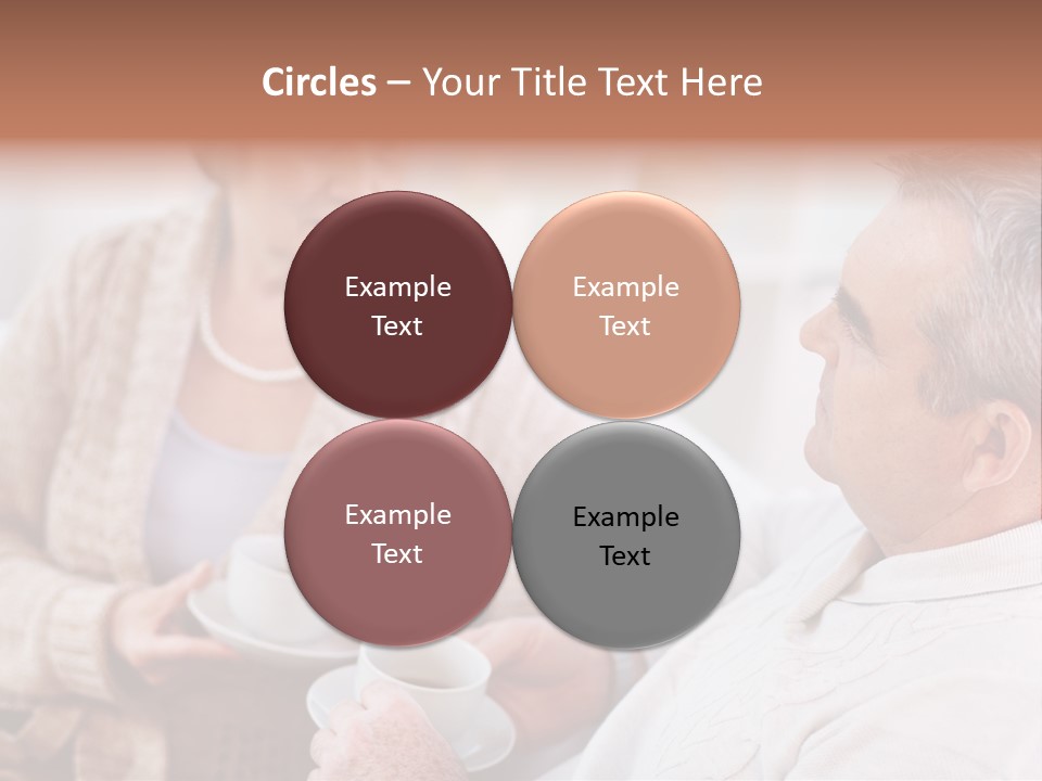 Elderly Talking Family PowerPoint Template