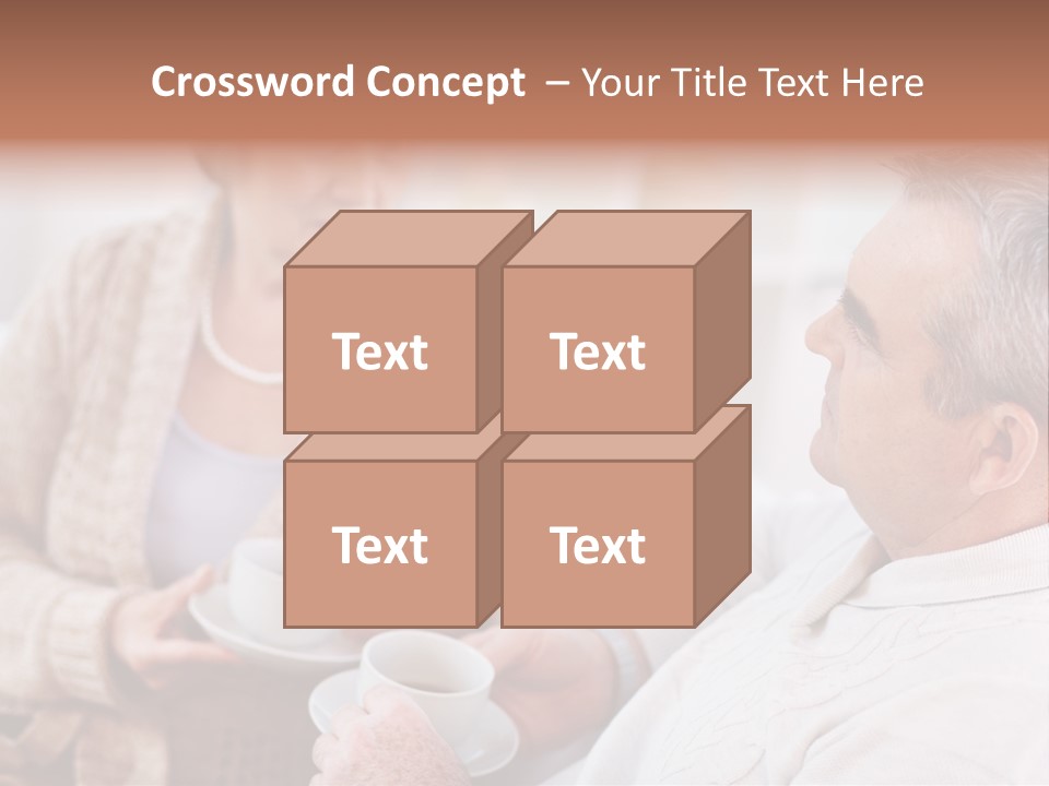 Elderly Talking Family PowerPoint Template