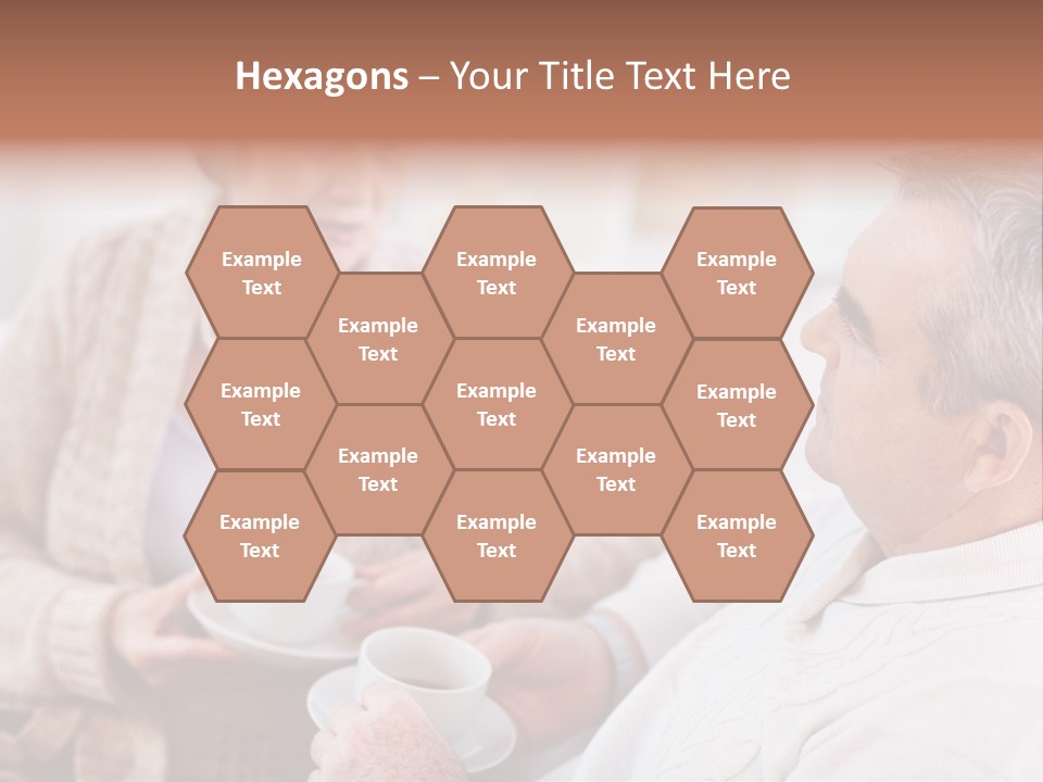 Elderly Talking Family PowerPoint Template