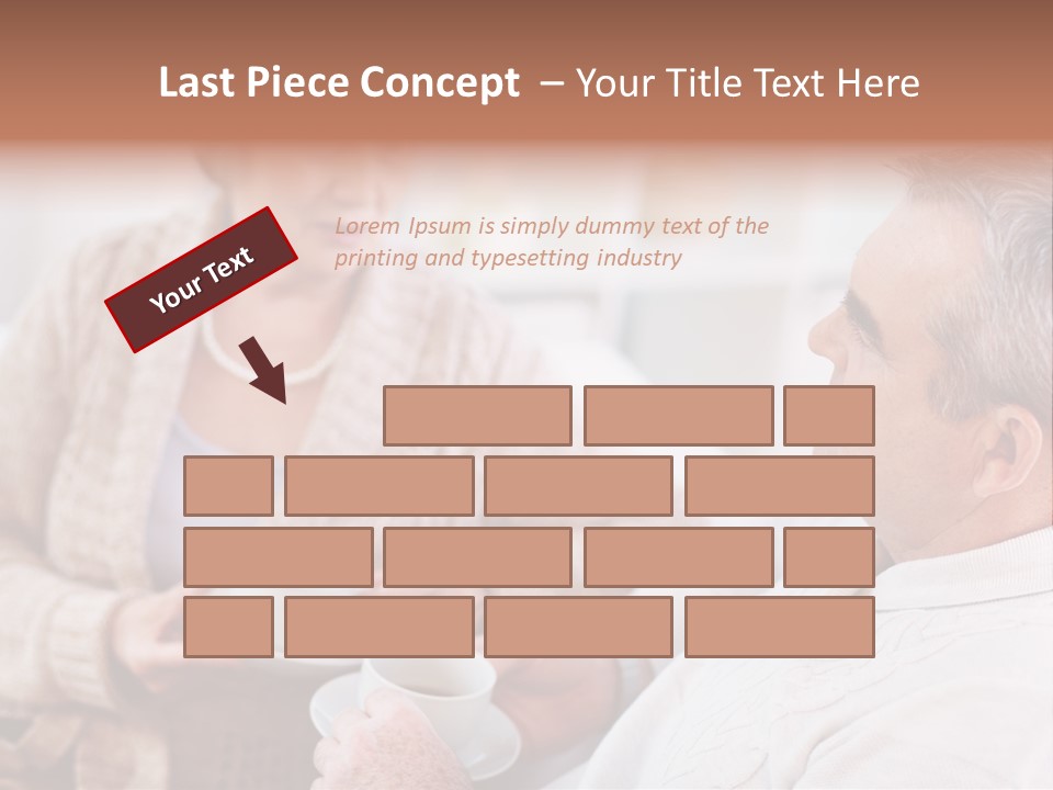 Elderly Talking Family PowerPoint Template