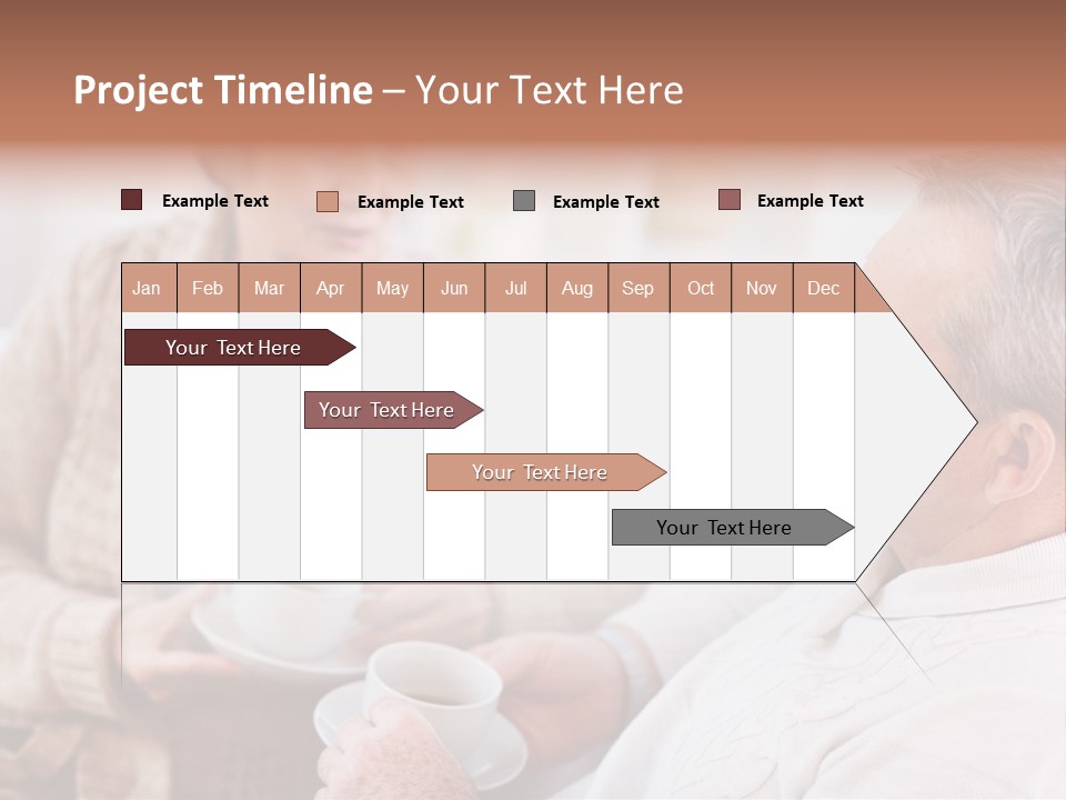 Elderly Talking Family PowerPoint Template