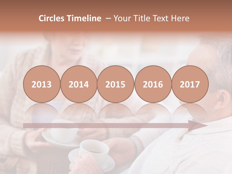 Elderly Talking Family PowerPoint Template