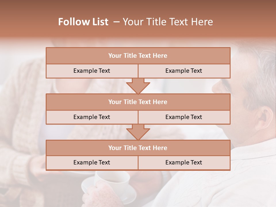 Elderly Talking Family PowerPoint Template