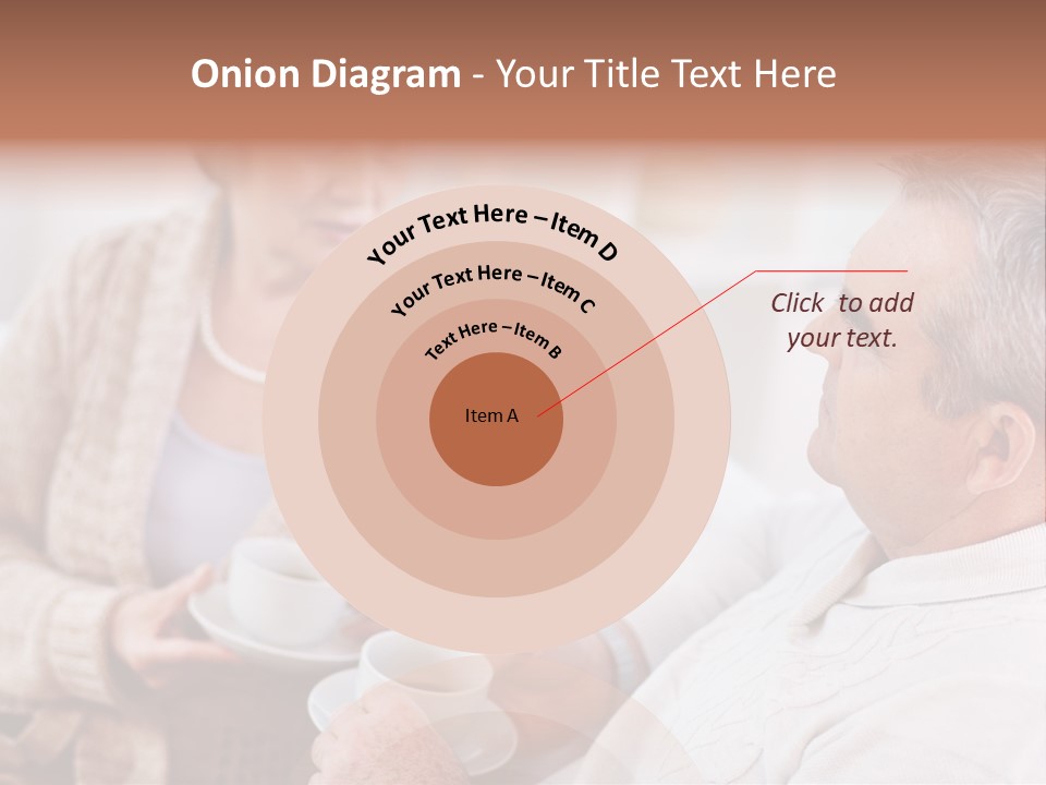 Elderly Talking Family PowerPoint Template