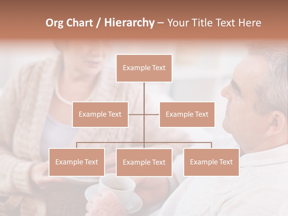 Elderly Talking Family PowerPoint Template