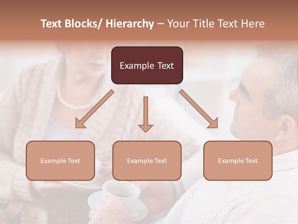 Elderly Talking Family PowerPoint Template