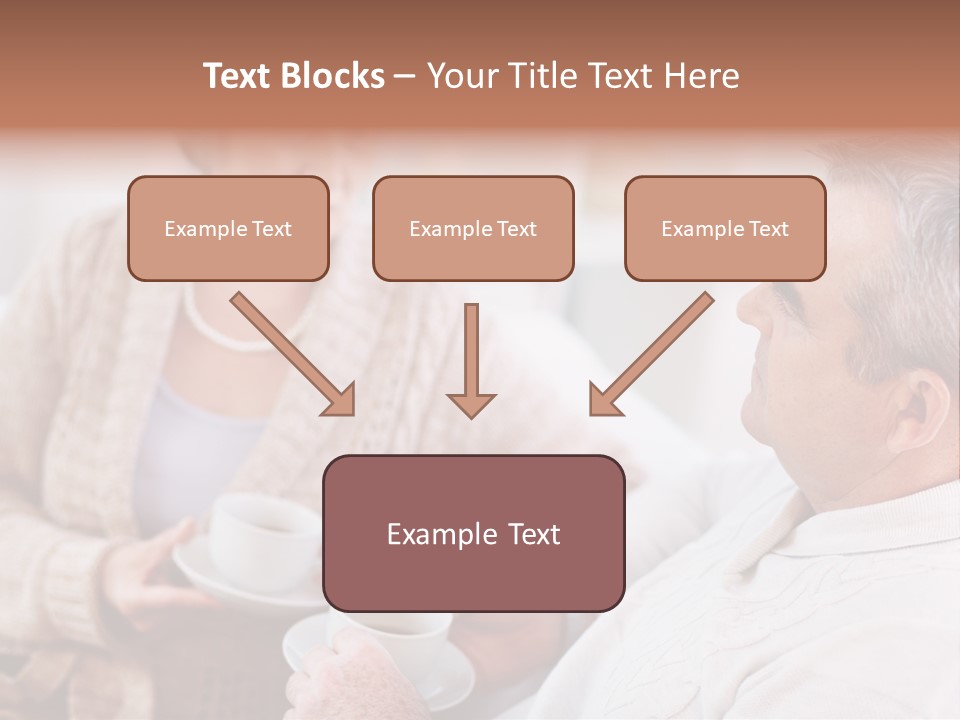Elderly Talking Family PowerPoint Template