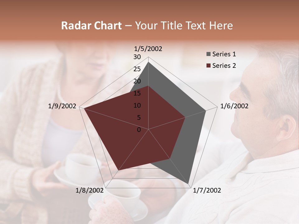 Elderly Talking Family PowerPoint Template