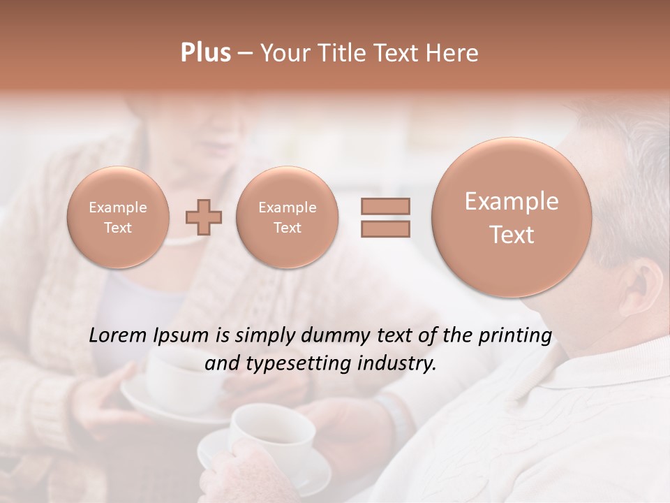 Elderly Talking Family PowerPoint Template