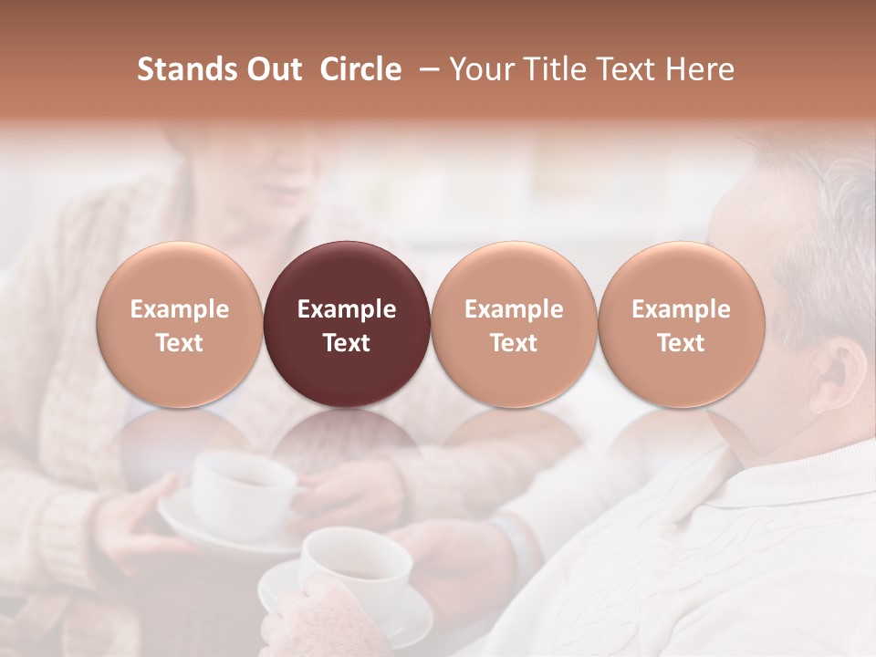 Elderly Talking Family PowerPoint Template