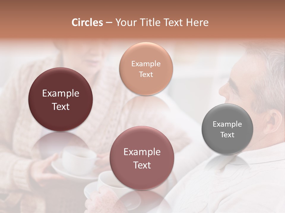 Elderly Talking Family PowerPoint Template