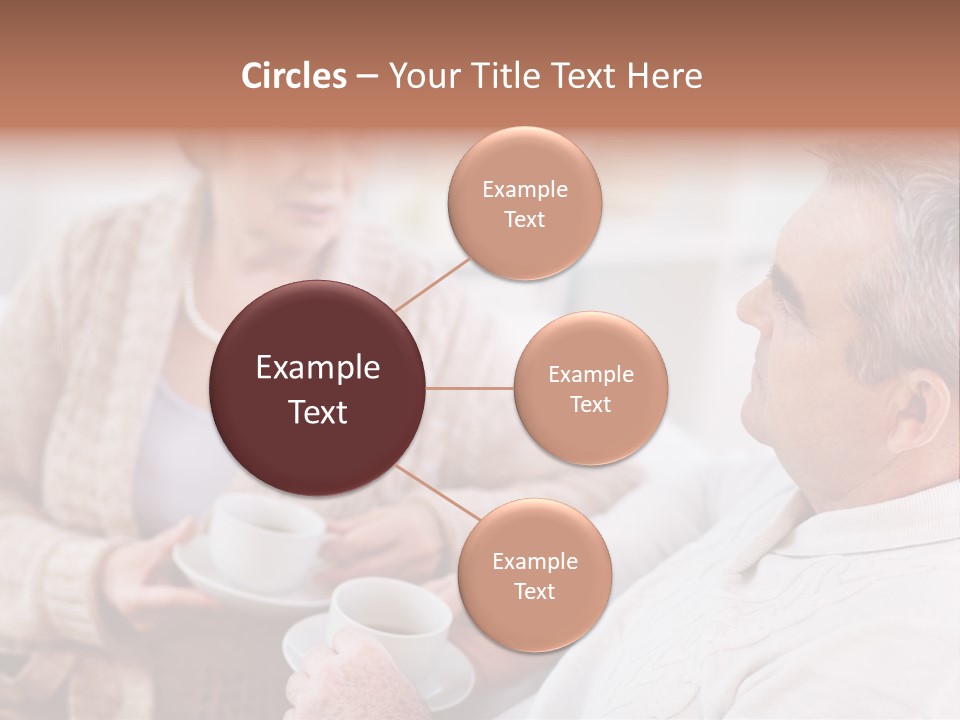 Elderly Talking Family PowerPoint Template