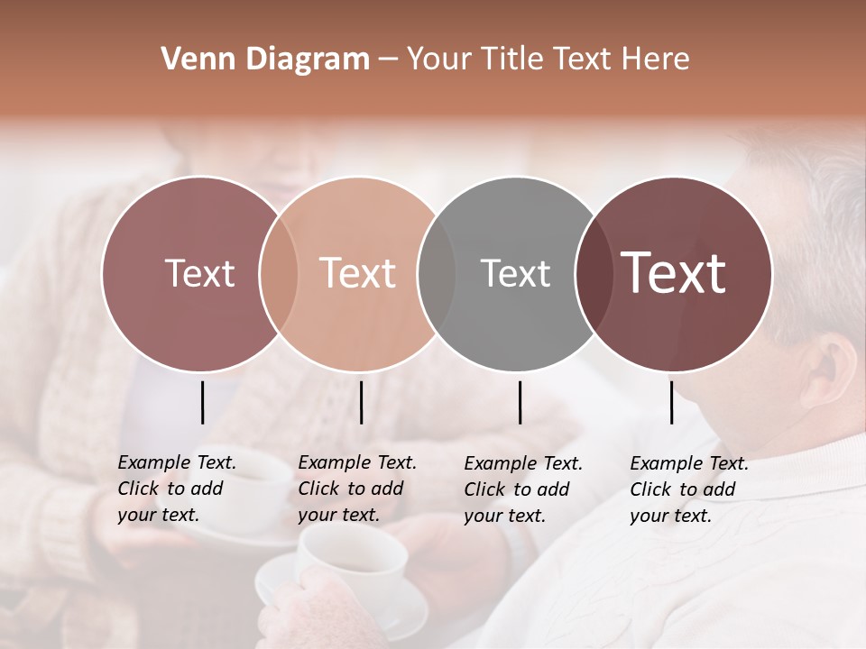 Elderly Talking Family PowerPoint Template