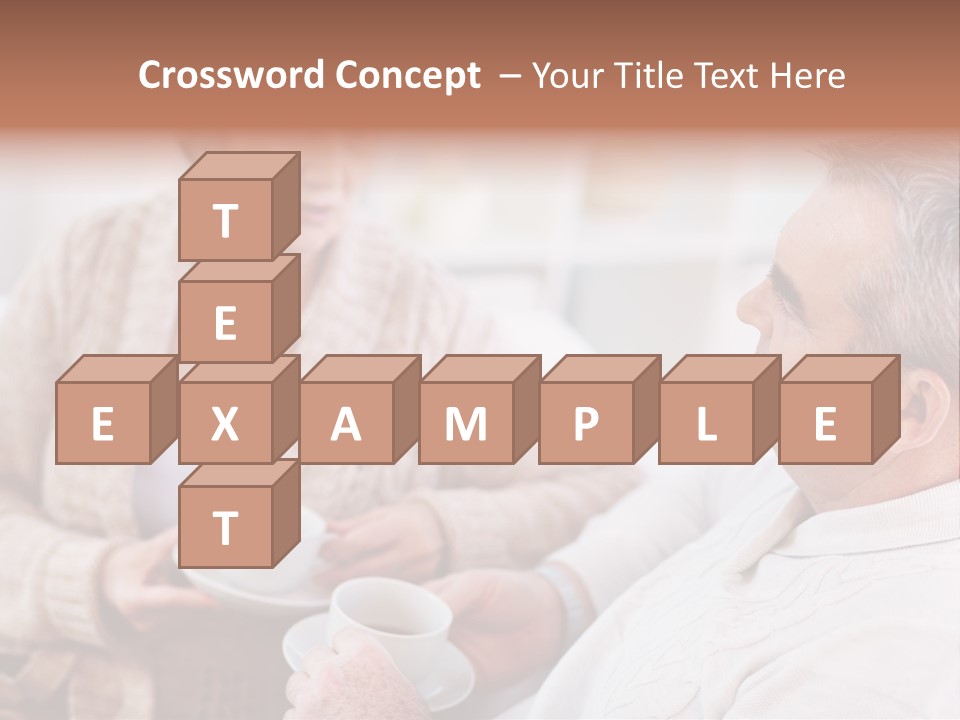 Elderly Talking Family PowerPoint Template