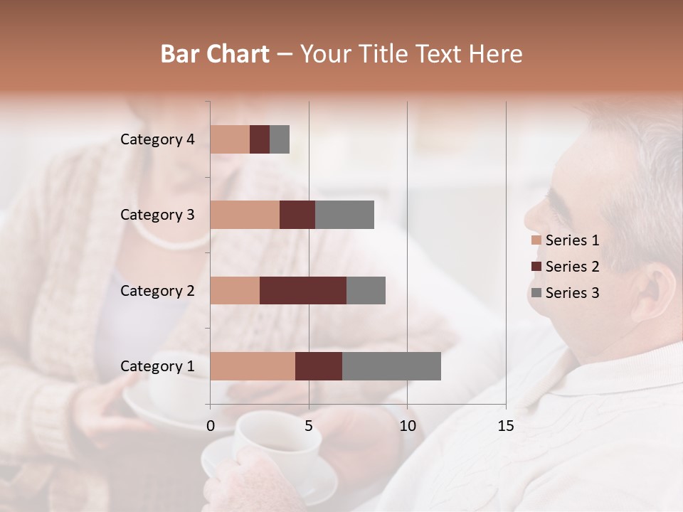 Elderly Talking Family PowerPoint Template