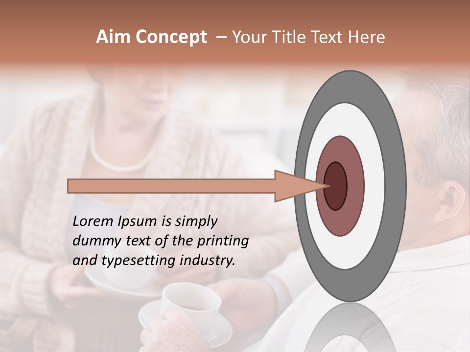 Elderly Talking Family PowerPoint Template