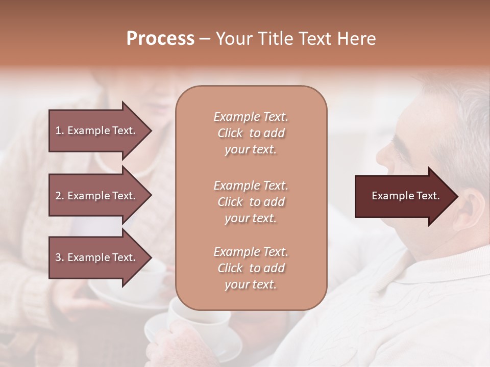 Elderly Talking Family PowerPoint Template
