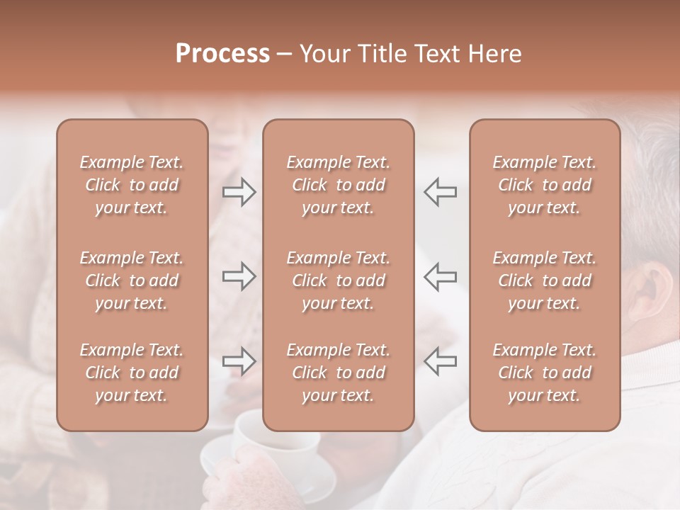 Elderly Talking Family PowerPoint Template