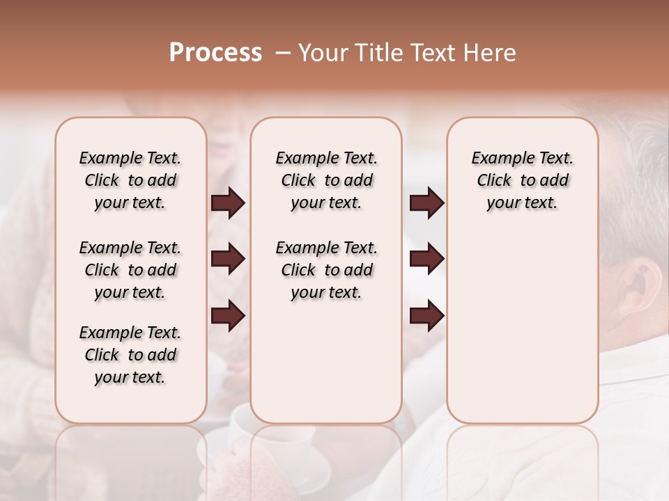 Elderly Talking Family PowerPoint Template