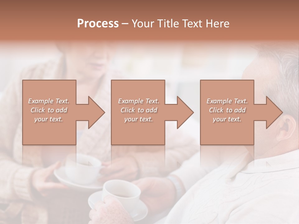 Elderly Talking Family PowerPoint Template