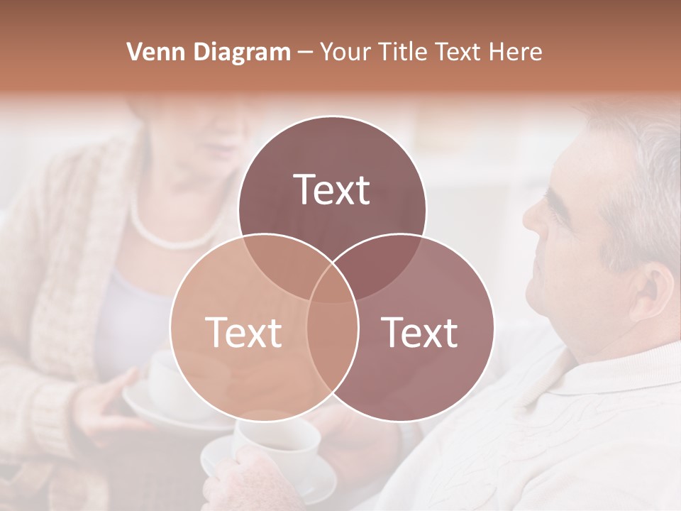 Elderly Talking Family PowerPoint Template