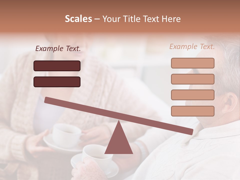 Elderly Talking Family PowerPoint Template