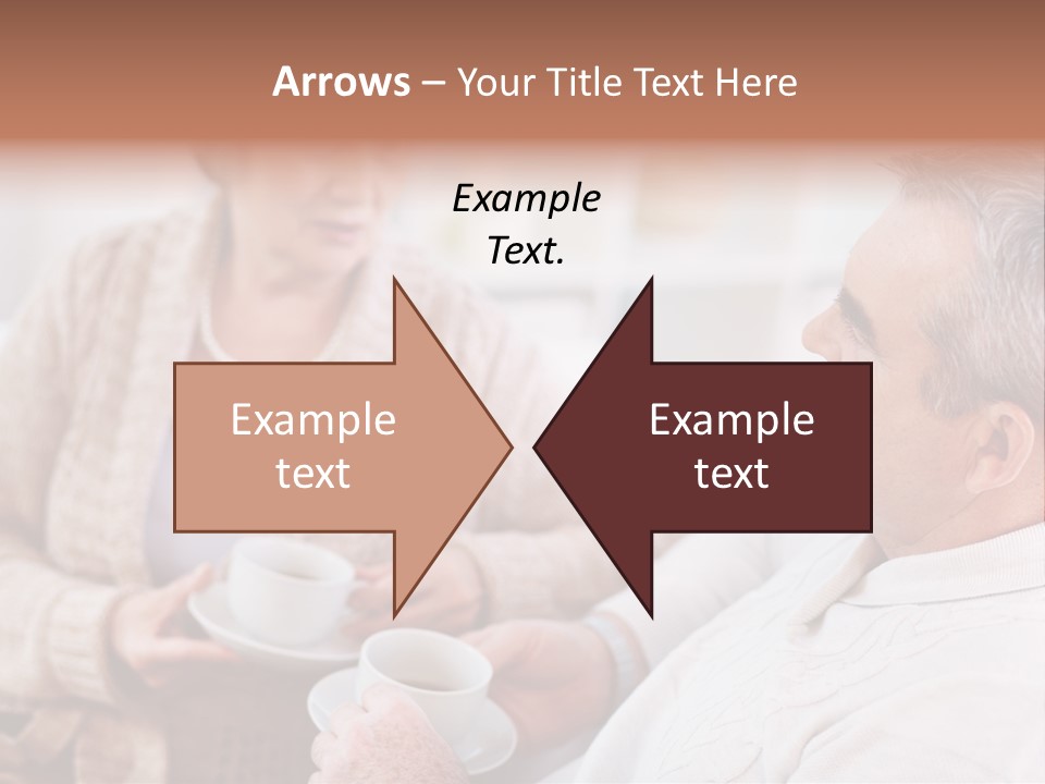 Elderly Talking Family PowerPoint Template