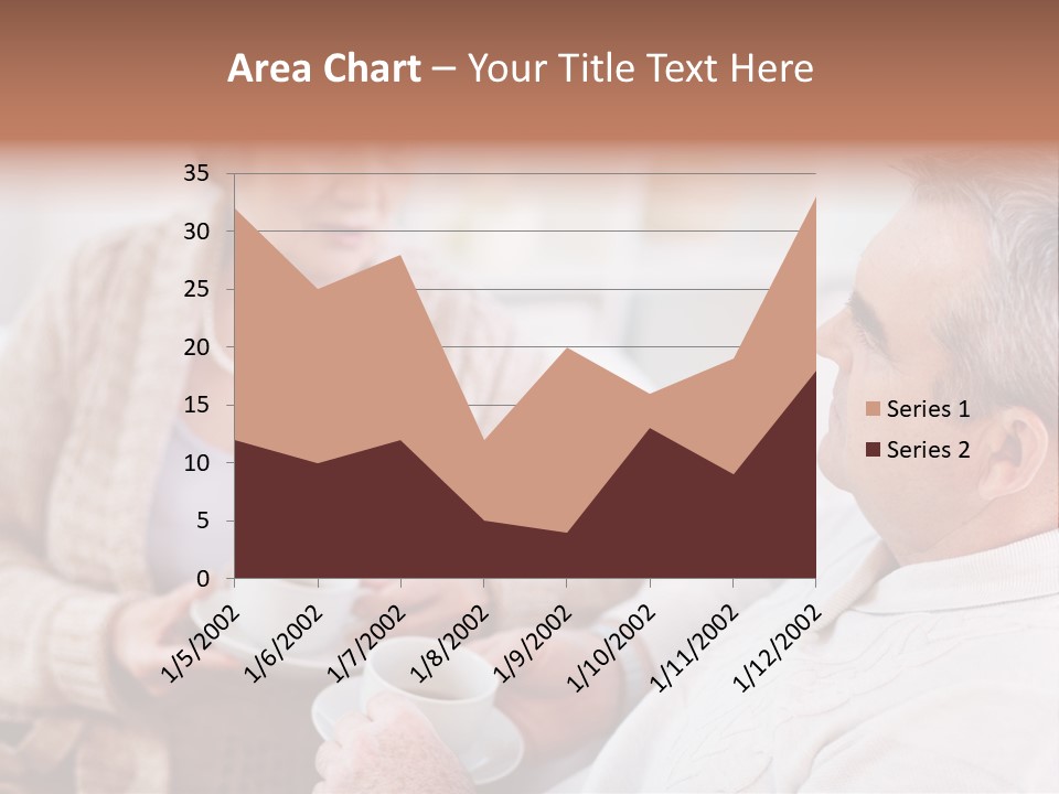 Elderly Talking Family PowerPoint Template