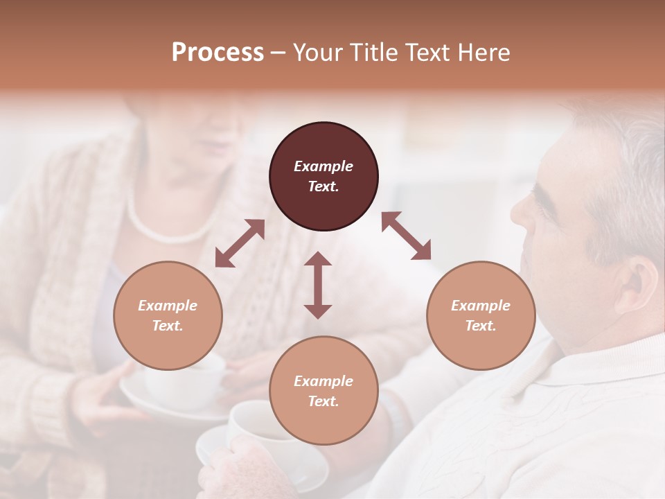 Elderly Talking Family PowerPoint Template