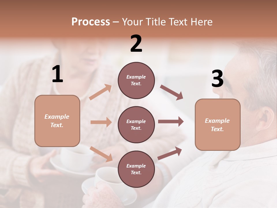 Elderly Talking Family PowerPoint Template