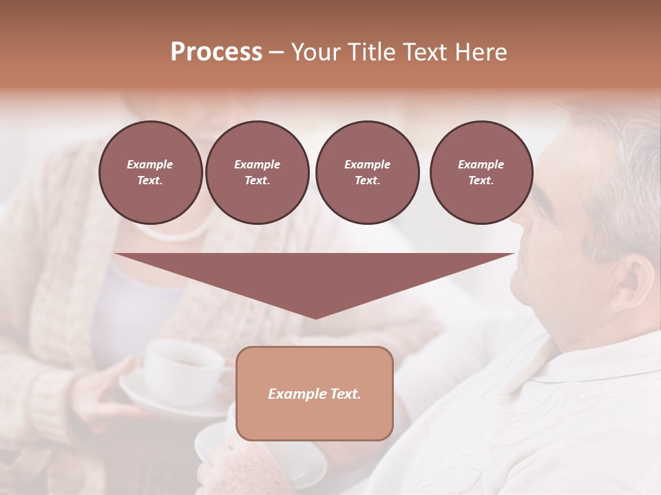 Elderly Talking Family PowerPoint Template