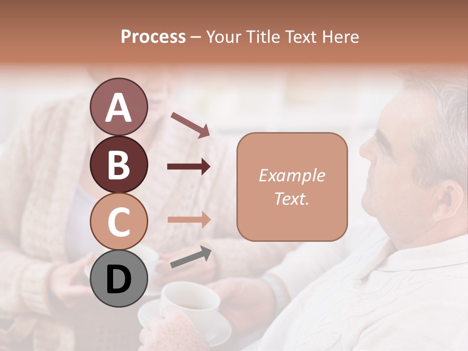 Elderly Talking Family PowerPoint Template