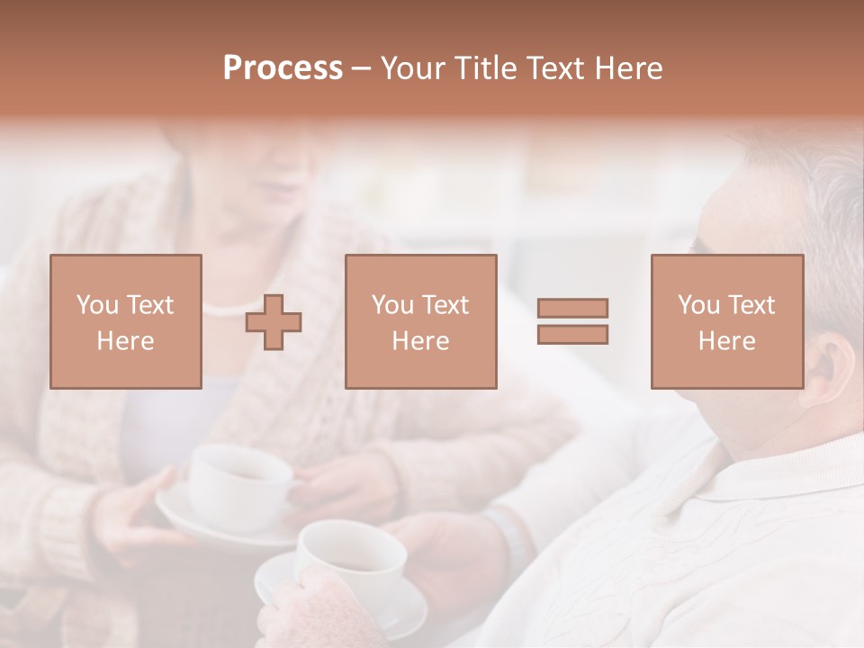 Elderly Talking Family PowerPoint Template