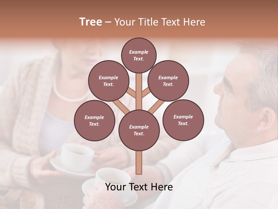 Elderly Talking Family PowerPoint Template