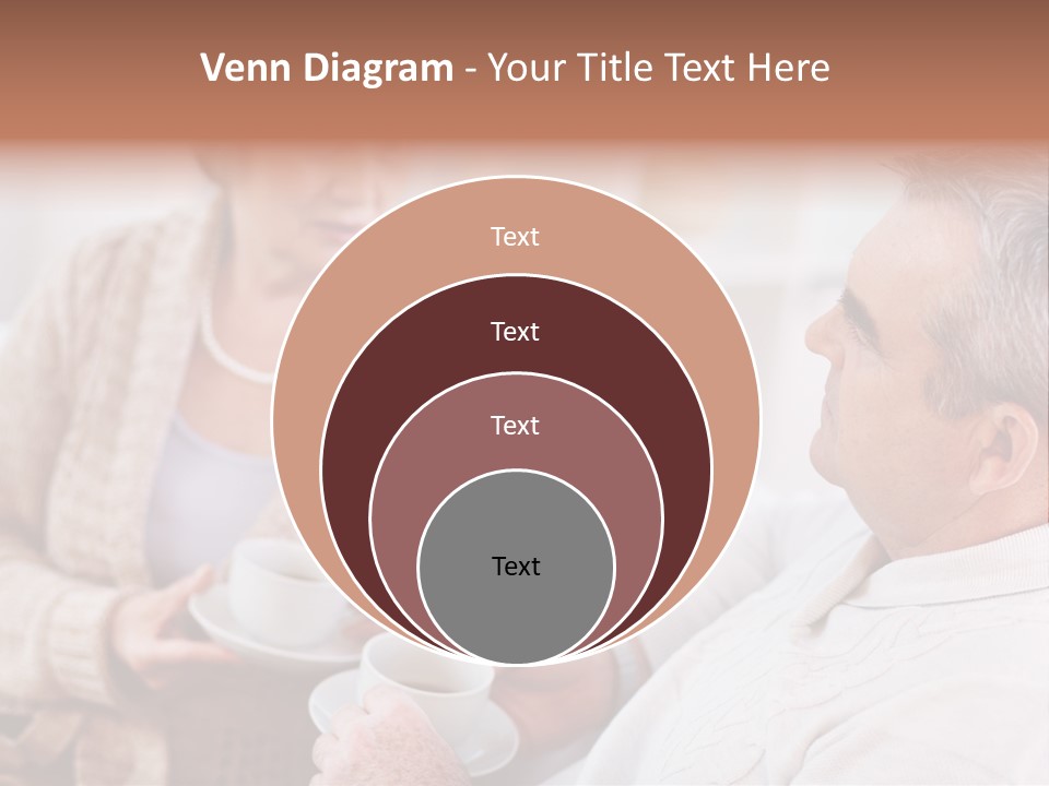 Elderly Talking Family PowerPoint Template