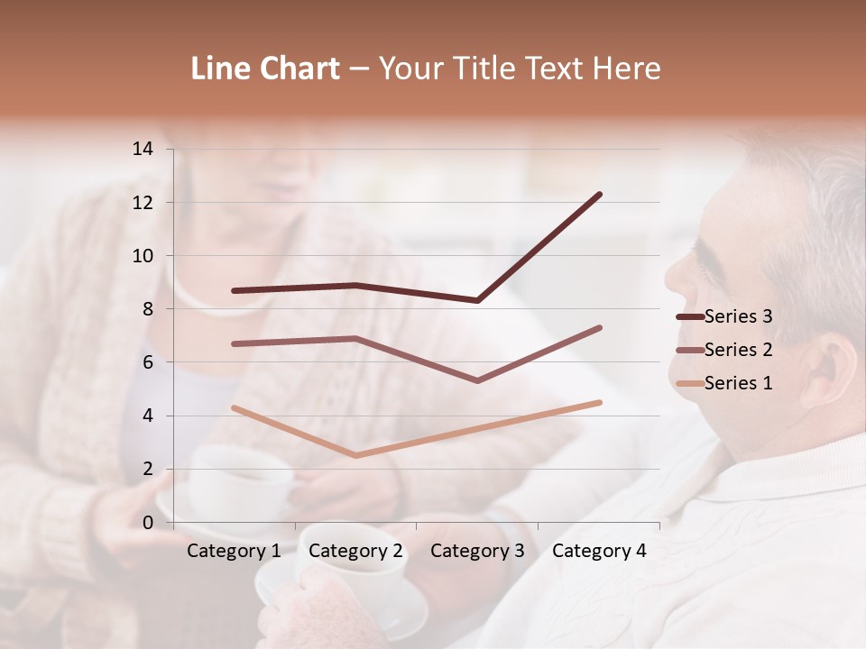 Elderly Talking Family PowerPoint Template