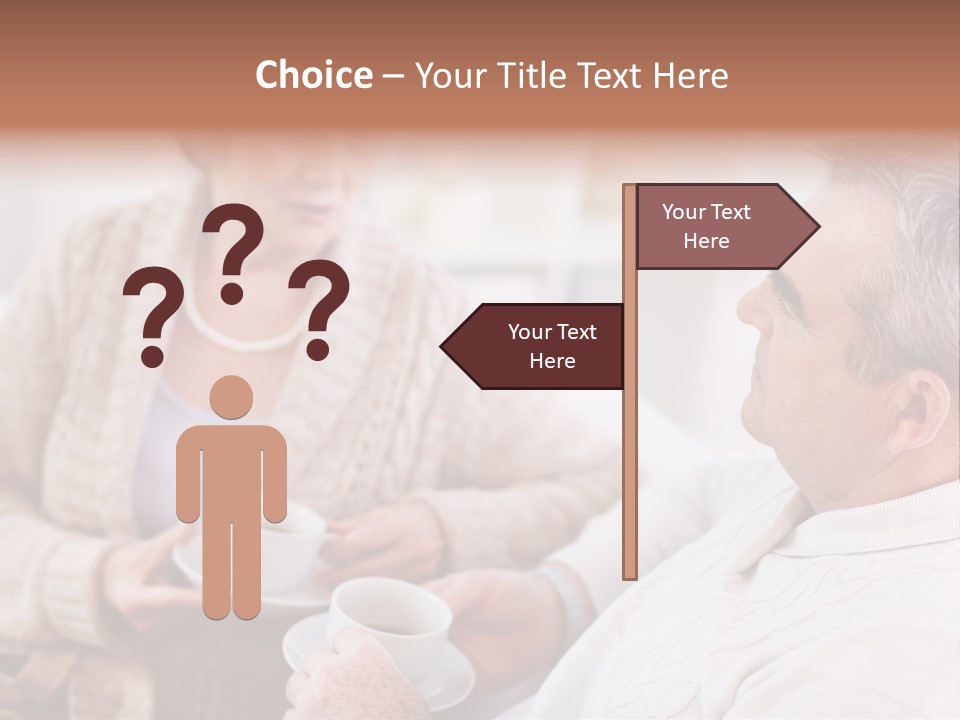 Elderly Talking Family PowerPoint Template