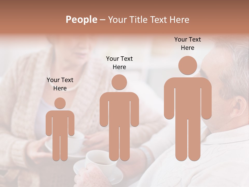 Elderly Talking Family PowerPoint Template