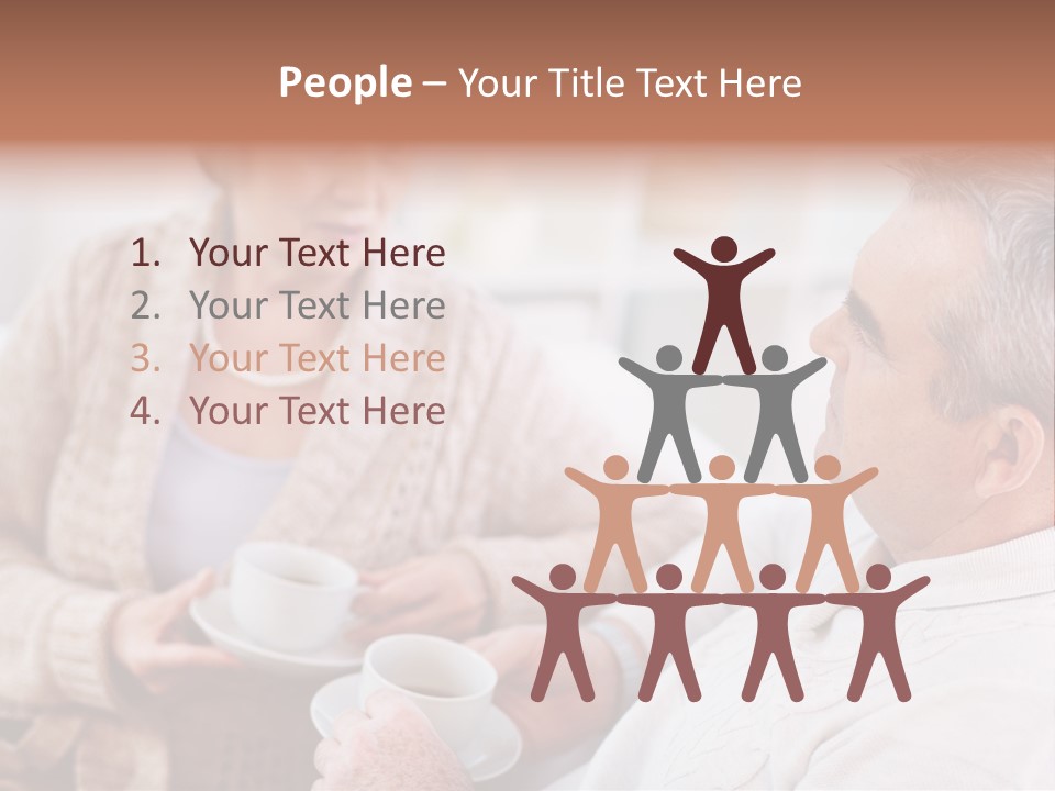 Elderly Talking Family PowerPoint Template