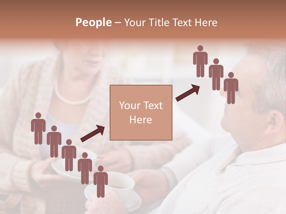 Elderly Talking Family PowerPoint Template